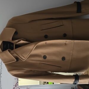 Tan Short Peacoat
